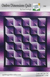 Ombre Dimensions Quilt Pattern by Quilting In The Valley