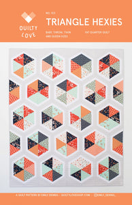 Triangle Hexies Quilt Pattern