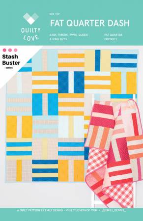 Fat Quarter Dash Quilt Pattern by Quilty Love