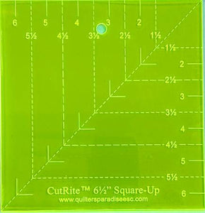 CutRite 6-1/2in Square-Up Template by Quilters Paradise
