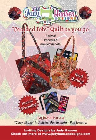 Braided Tote Quilt As You Go in 3 Sizes by Quilt Shop of Deland