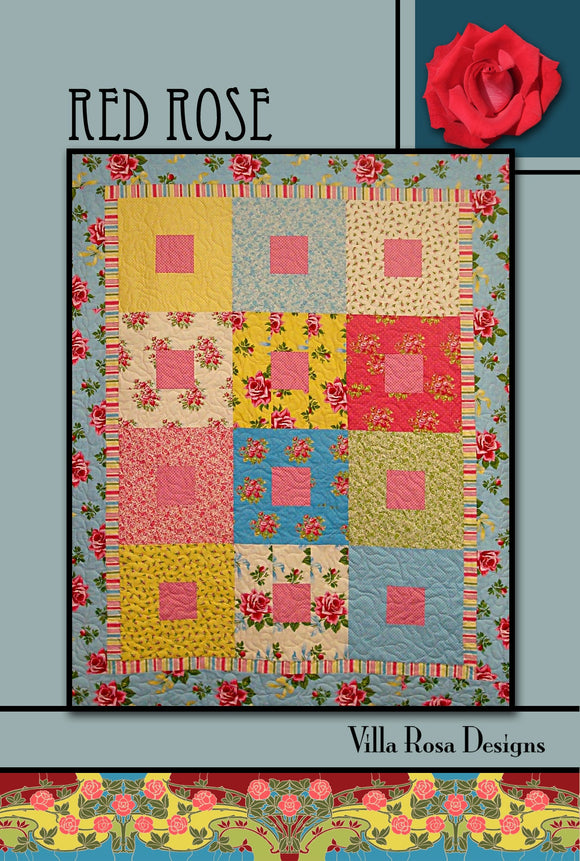 Red Rose Downloadable Pattern by Villa Rosa Designs