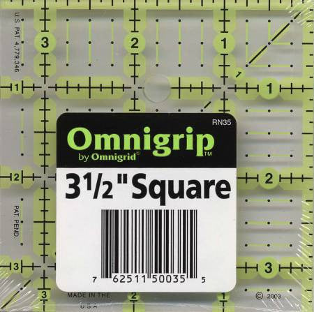 Omniscan Ruler Colors Omnigrid Omnigrip Neon Ruler 3 1/2in x 3 1/2in Quilting – Quilting ...