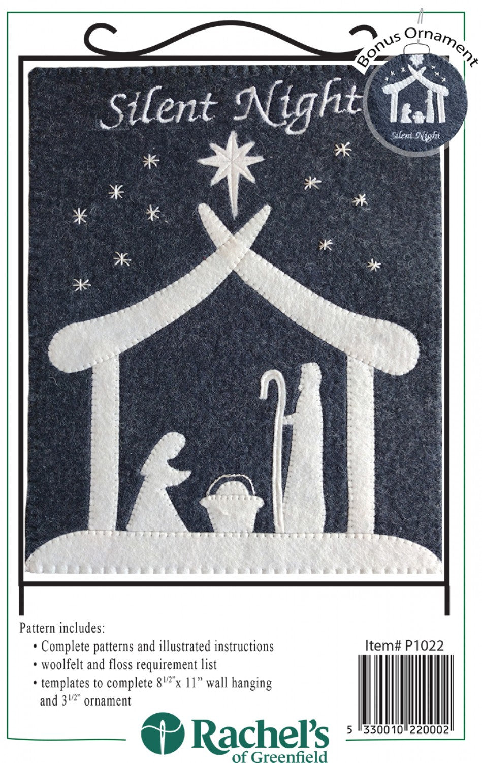 Slient Pattern Silent Night Pattern Only – Quilting Books Patterns and Notions