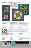 Back of the Mod Flower Box Quilt Pattern by Robin Pickens, Inc