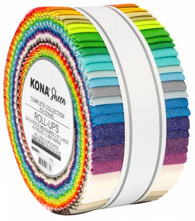 2-1/2in Strips Kona Sheen, 40pcs/bundle