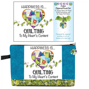 Zipper Pouch Set Happiness Quilting