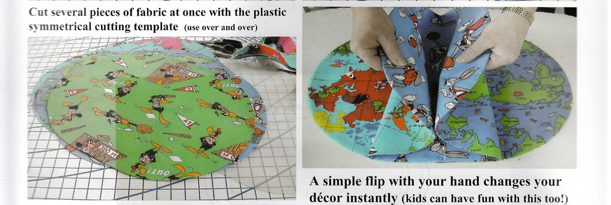 Several Settings 4-Sided Placemat Pattern & Template