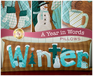 A Year In Words Pillows - Winter