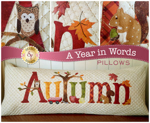 A Year In Words Pillows - Autumn