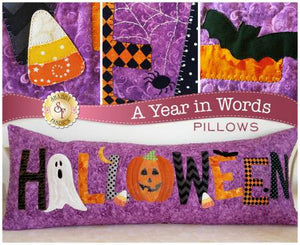 A Year In Words Pillows - Halloween