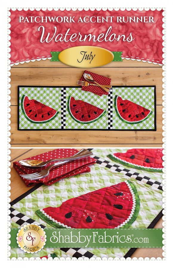 Patchwork Accent Runner Watermelons July