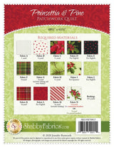 Poinsettia & Pine Patchwork Quilt