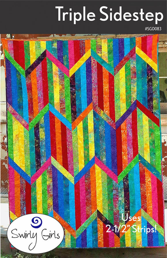 Triple Sidestep Quilt Pattern by Swirly Girls Design