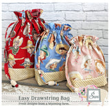 Easy Drawstring Bag Pattern by Sewn Wyoming
