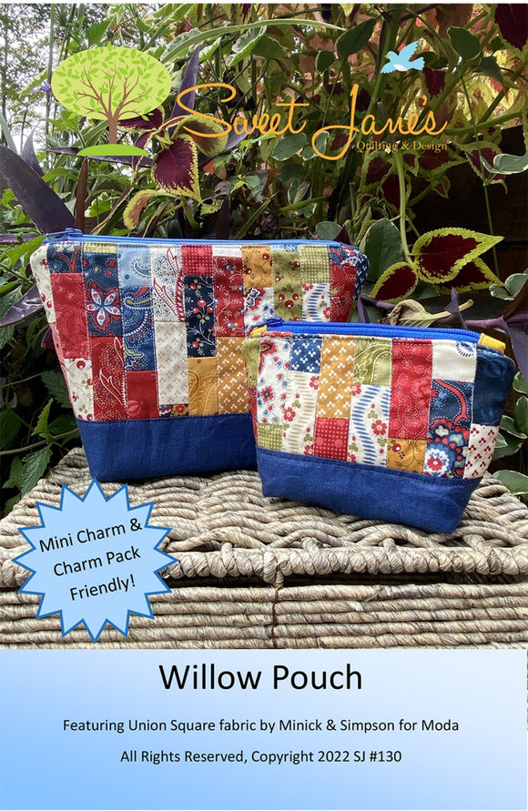 Willow Pouch Pattern by Sweet Janes Quilting and Design