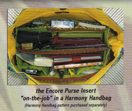 The Encore Purse Insert Pattern  Purse organizer pattern, Handbag  patterns, Purse organization