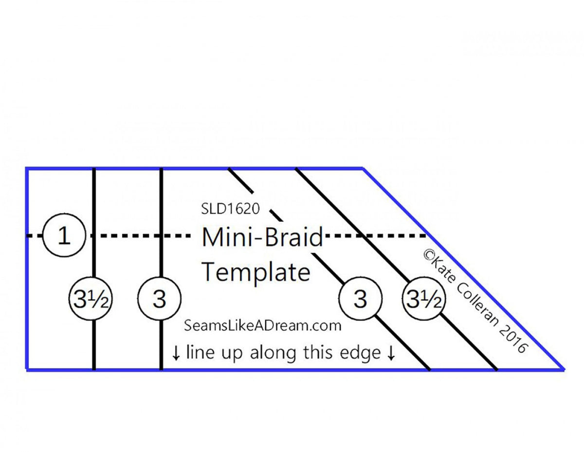 Mini Braid Template QBPN Pattern – Quilting Books Patterns and Notions