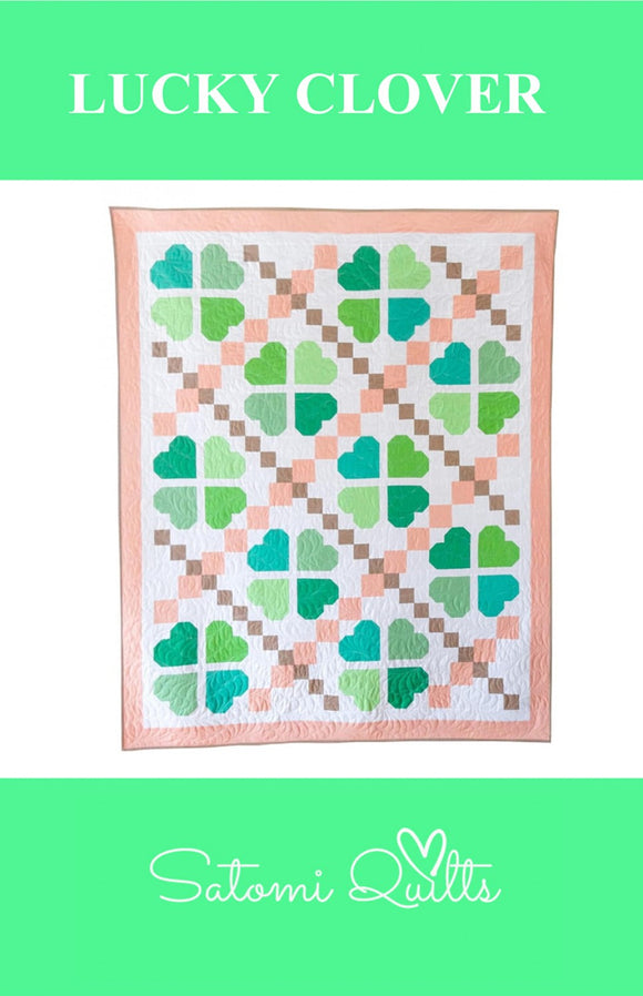 Lucky Clover Quilt Pattern by Satomi Quilts LLC