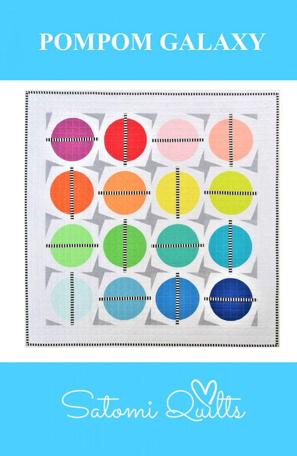 PomPom Galaxy Quilt Pattern by Satomi Quilts LLC