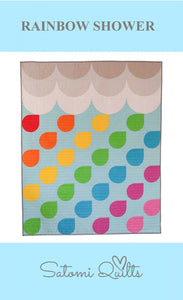 Rainbow Shower Quilt Pattern by Satomi Quilts LLC