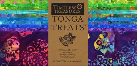 Fiesta Tonga Batik 10in Squares 42pcs/bundle by Timeless Treasures