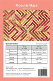 Back of the Modular Maze Quilt Pattern by Sarah Ruiz Quilts