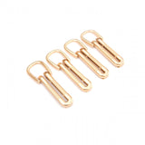 Textured Loop Strap Connectors Gold 4ct