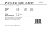Poinsettia Table Runner
