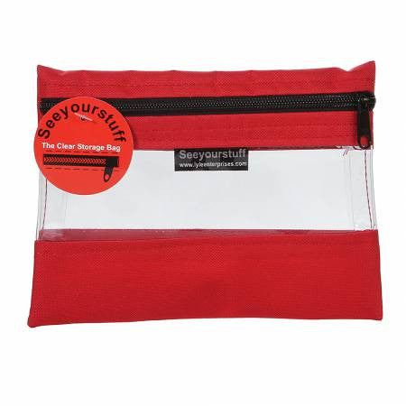 See Your Stuff The Clear Storage popular Bag Red