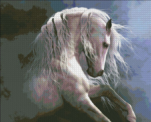 Silver Ghost II Cross Stitch By Laurie Prindle