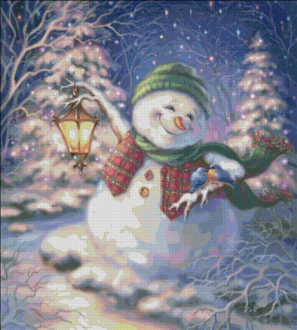 Snowy Friends Cross Stitch By Dona Gelsinger