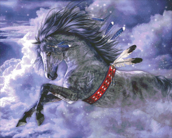 Spirit Horse II Cross Stitch By Laurie Prindle