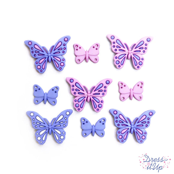 Sweet Butterflies Buttons by Dress It Up