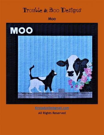 Moo Quilt Pattern by Trouble and Boo Designs
