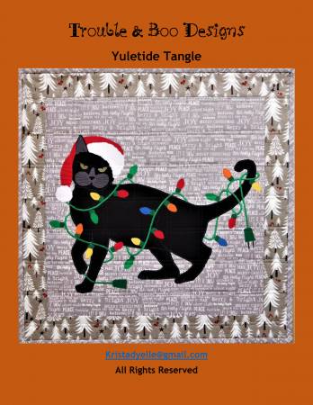 Yuletide Tangle Quilt Pattern by Trouble and Boo Designs