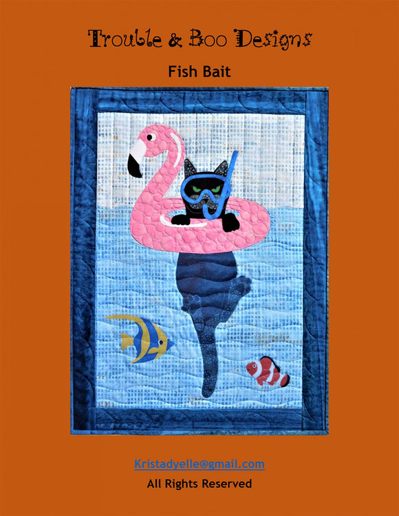 Fish Bait Quilt Pattern by Trouble and Boo Designs