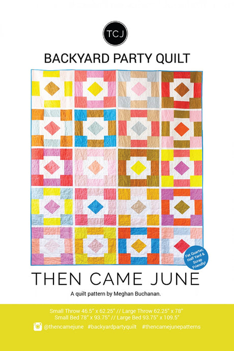 Backyard Party Quilt Kit - Large Throw 62 1/4 Backyard Party Quilt Kit - Large Throw 62 1/4