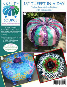 18" Tuffet In a Day Fusible Foundation Pattern