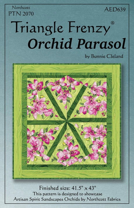 Orchid Parasol Quilt Pattern by Triangle Frenzy