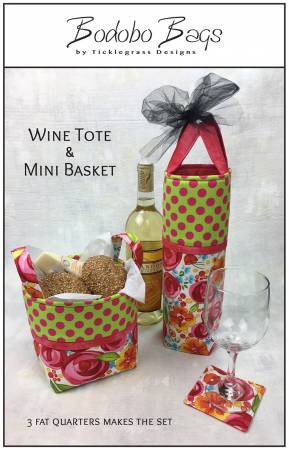 Wine Tote & Mini Basket Pattern by Bodobo Bags