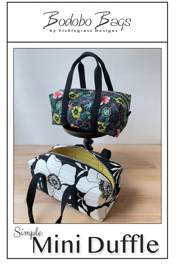 Simple Mini Duffle Pattern by Bodobo Bags