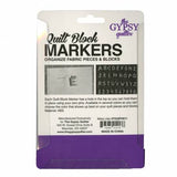 Back of the Quilt Block Markers Misty Lilac