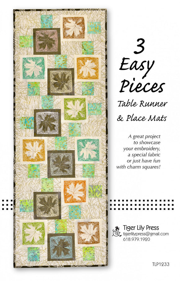 3 Easy Pieces Table Runner & Place Mats
