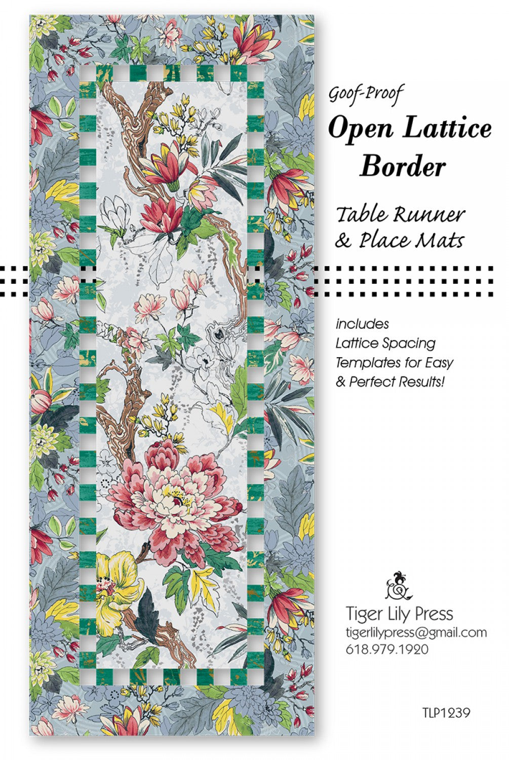 tiger lily border Goof-Proof Lattice Border Table Runner & Placemats TLP1239