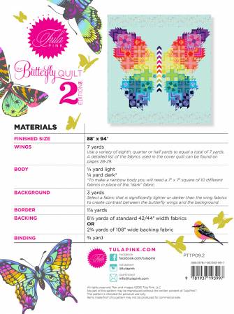 Back of the Butterfly Quilt 2nd Edition by Tula Pink