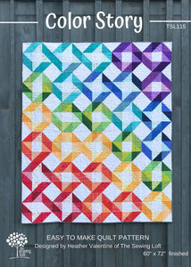 Color Story Quilt Pattern by Sewing Loft