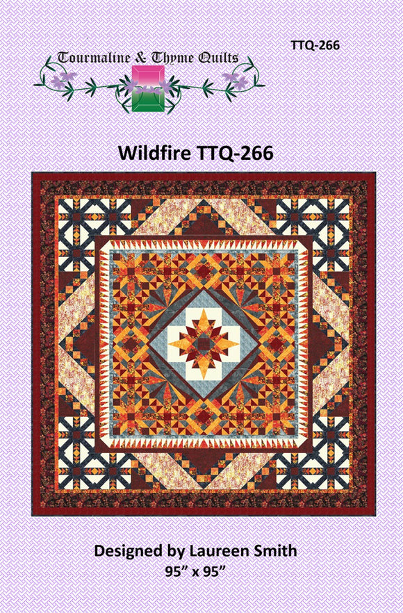 Wildfire Quilt Pattern by Tourmaline & Thyme Quilts