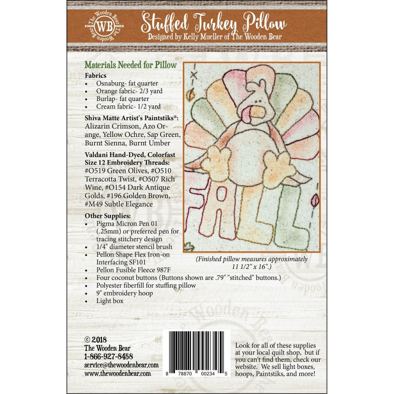 Stuffed Turkey pillow requirements