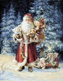 Teddy Bear Christmas Cross Stitch By Dona Gelsinger